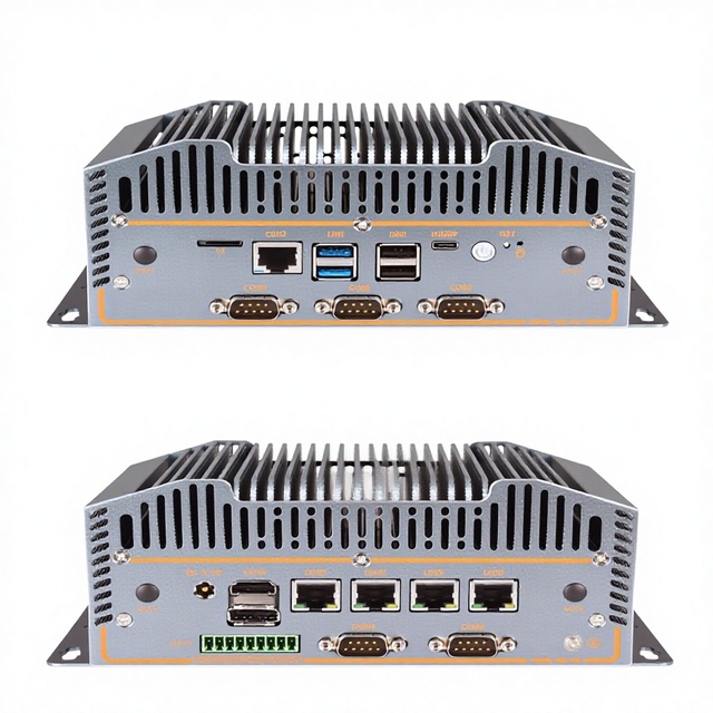 Customized Fanless Mini PC 12th Gen N150 N100 N305 4*2.5G LAN 6*Com 4USB 1*DDR5 16GB X86 Pfsense Firewall Embedded Industrial PC