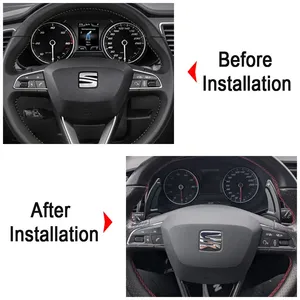 Estensione Leve Cambio al Volante in Alluminio per <span class=keywords><strong>Seat</strong></span> Leon Cupra 5F Ibiza 6F <span class=keywords><strong>Arona</strong></span> Ateca Leon ST Alhambra - Product Image 3