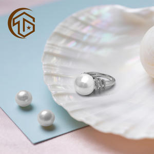 Anello Nuziale Personalizzato in Argento Sterling 925 Certificato Placcato Rodio con Cuore in Madreperla e Moissanite VVS per Donna - Product Image 3