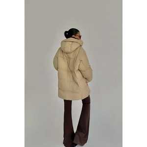 Chaqueta Bomber Reversible de Cuero Sintético Crema para Otoño/Primavera con Logotipo Personalizado, Relleno de Poliéster y Algodón, Forro de Nailon, Talla Grande - Product Image 1