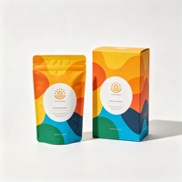 Nouvelle pochette verticale de 3,5 g + boîte cadeau holographique de 350 g – Imprimée numériquement, résistante à l'humidité pour sushis, aliments pour animaux et sucre, avec fermeture éclair, en stock