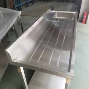 Lavello da cucina in acciaio inox profondo con scolapiatti ristorante Drop-in per alberghi e <span class=keywords><strong>ristoranti</strong></span> per uso agricolo - Product Image 3