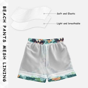 กางเกงว่ายน้ำชายหาดขาสั้นแบบลำลองสำหรับผู้ชายแห้งเร็วระบายอากาศได้เล่นเซิร์ฟไซส์ใหญ่พิเศษคุณภาพสูงสีพื้นผ้าเนื้อละเอียด - Product Image 2