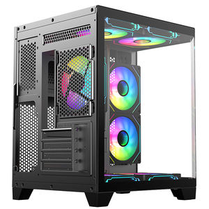 Boîtier pour ordinateur de jeu de style <span class=keywords><strong>aquarium</strong></span> ATX Mid-Tower avec verre trempé à 3 côtés - Product Image 4