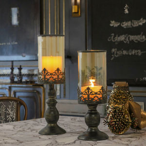 Candelabro de Metal Ecológico Hecho a Mano de Lujo Dorado con Diseño de Linterna para Decoración del Hogar, Bodas y Festividades - Product Image 3