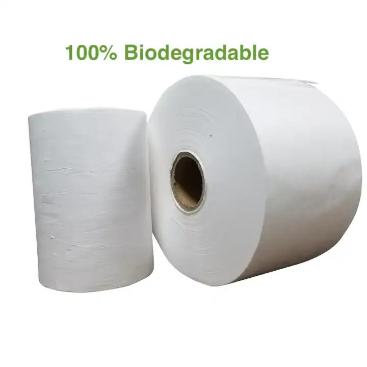 ผ้าไม่ทอไม่ผ่านการย่อยสลายได้สำหรับถุงบรรจุชาผ้าใยสังเคราะห์ PLA spunbond สำหรับถุงเมล็ด