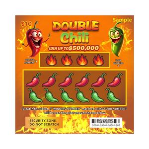 Conception gratuite Règles de loterie à gratter Multi-Play Gagnez un prix avec des promotions au détail Impression numérique personnalisée - Product Image 2