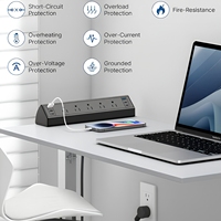 Meilleures ventes : Chargeur USB de table pour salle de conférence, multiprise de bureau encastrée, multiprise à pince de bureau