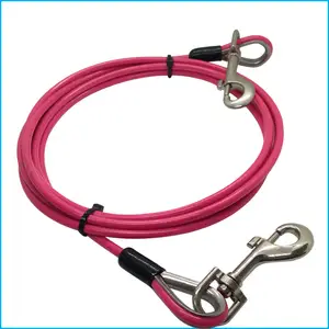Super Quality Pvc Coated Steel Core Dog Tie Out Cable Dog Training Leash