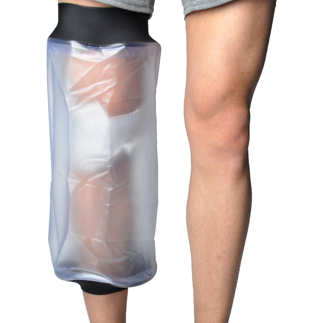 Soft Reusable PVC Cast Protector Watertight Waterproof Knee Bandage Cover Comfortable Shower Cast Disinfecting Ozone Type