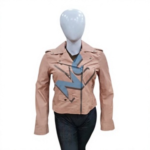 Nabtay Sports Cowhide <b>Leather</b> Vintage Breathable Lightweight <b>Winter</b> Moto <b>Jacket</b> Fringe Studs Animal Print Western Biker Style - Product Image 1