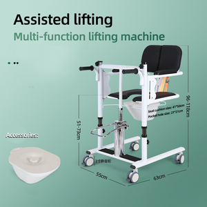 Paraplegic hidrolik kaldırma banyo güvenlik ekipmanları sol hasta bakımı Transfer koltuğu ile Commode - Product Image 5