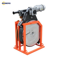 Soudeuse hydraulique à 4 pinces pour tuyaux, machine de soudage par fusion bout à bout HDPE à vis, machine de fusion à chaud avec affichage numérique et chauffage intégré