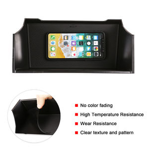 Para Land Rover Defender 110 2020-2025 Car Styling ABS negro coche almacenamiento Central reposabrazos caja de almacenamiento caja de teléfono accesorio de coche - Product Image 3