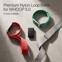 Correa de nailon trenzado compatible con WHOOP 5.0, ajustable, ligera, deportiva, para gimnasio, correr, viajes. Solo la correa.