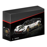 Nouveau kit de construction de voiture de sport MOC City 1:8, modèle de voiture de course à assembler, briques pour adultes, cadeau de Noël, 3376 pièces, ensembles de blocs de construction QM00201