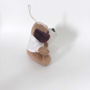 Fabricante OEM ODM de Juguetes de Peluche Personalizados de Perros Adorables para Regalos de Recuerdo, Mini Llaveros de Peluche de Perro <span class=keywords><strong>Sharpei</strong></span> - Product Image 6
