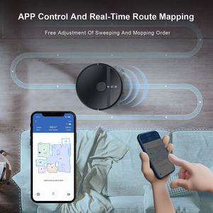 Robot aspirador inteligente SLS Tuya WiFi 5200mAh, succión <span class=keywords><strong>de</strong></span> 4000Pa, cobertura <span class=keywords><strong>de</strong></span> 120m ², base <span class=keywords><strong>de</strong></span> vacío automático, aplicación y control <span class=keywords><strong>de</strong></span> voz - Product Image 3