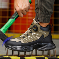 Chaussures de sécurité confortables et résistantes aux chocs et aux perforations, style sport, faciles à enfiler, vente en gros