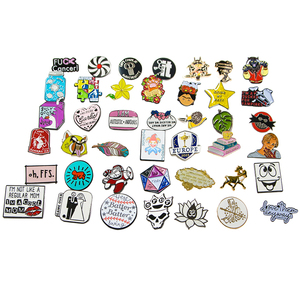 Wholesale Custom Shaped Metal Enamel <b>Pins</b> Vintage <b>Art</b> Lapel Brooch Cartoon Character Badge Souvenir Gift for Collection - Product Image 3