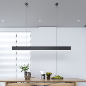 Candelabros <span class=keywords><strong>LED</strong></span> lineales de oficina de diseño moderno Luces colgantes Dormitorio <span class=keywords><strong>Cocina</strong></span> Oficina <span class=keywords><strong>LED</strong></span> Luz colgante lineal - Product Image 1