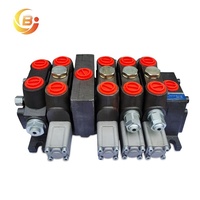 Vanne hydraulique sectionnelle DCV140 140L-Min à 3 bobines, commande électrique pneumatique avec levier manuel pour grue mobile