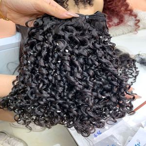 Extensiones de cabello natural rizado Pixie de textura suave de color cabello humano virgen Remy en la extensión del cabello Super doble dibujado sedoso de la fábrica vietnamita - Product Image 5