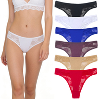 Sous-vêtements sexy pour femmes, culottes T-back en coton doux, tangas pour jeunes filles au quotidien