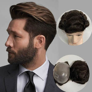 <span class=keywords><strong>Parrucche</strong></span> <span class=keywords><strong>da</strong></span> <span class=keywords><strong>uomo</strong></span> con sistema di sostituzione dei <span class=keywords><strong>capelli</strong></span> umani reali di alta qualità #2 #4 parrucchino in Pu con onda di colore marrone per <span class=keywords><strong>capelli</strong></span> diradati maschili - Product Image 1