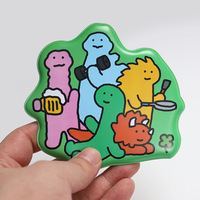 Porte-clés en plastique personnalisé de haute qualité Vigreat, breloques pour téléphone, breloques gonflables, porte-clés en PVC d'anime, pendentif en forme de bonbon