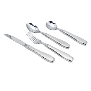 Couverts adaptatifs ergonomiques pour personnes âgées en caoutchouc poignée facile en acier inoxydable poignée pliable Spork pour les tremblements de la main - Product Image 5