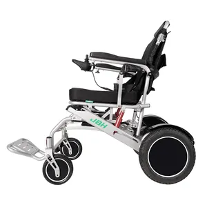 Electric Wheel Chair for Disability Trending Products 2023 New Arrivals Power Folding Aluminum Alloy Wheelchair 8 Black People