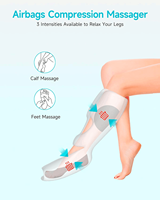 Appareil de thérapie systémique 2026 sans fil pour exercices, masseur de compression pour pieds et jambes, pompe de circulation, dispositif chauffant à air comprimé