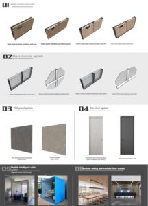 Cloisons <span class=keywords><strong>de</strong></span> bureau en bois et métal autoportantes cloisons <span class=keywords><strong>de</strong></span> séparation <span class=keywords><strong>de</strong></span> pièce pour intérieurs modernes - Product Image 6