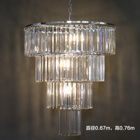 Lustre LED moderne de grande taille pour décoration intérieure de luxe, mariage, église, villa, escalier