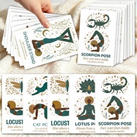 36 cartes d'affirmation pour postures de yoga - Cartes éducatives personnalisables en papier pour l'apprentissage des postures de yoga et l'énergie positive
