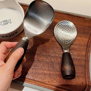 Rice Scoop 410 Stainless Steel Non-Stick Wooden Handle Household Serving Spoon Cooking Tool Set - Product Image 4