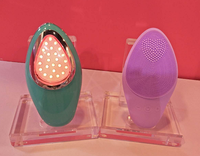 Brosse nettoyante faciale en silicone, brosse de beauté pour le visage, resserrement de la peau, avec vibration, cepillo facial de limpieza