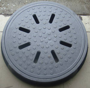 FRP 맨홀 커버 및 프레임 원형 정화조 뚜껑 수지 하수구 커버 - Product Image 6