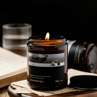 Bougie décorative artisanale en cire de soja sans fumée, parfumée, de la série Novature Aromatherapy, pour la maison, la chambre à coucher, le bureau