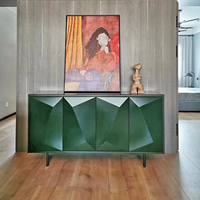 Meuble console d'entrée design moderne et minimaliste de style italien Buffet élégant en bois pour villa et salon