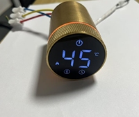 42mm 45mm Round Golden Color Gear Programmable WIFI TUYA APP Control Smart Electric Towel Warmer Controller