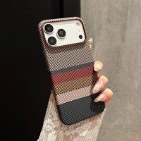 Coque de téléphone ultra-fine en fibre de carbone texturée effet peau pour iPhone 18 17 Air 16 15 14 13 12 Pro Max