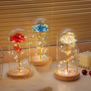 โคมไฟแก้วทรงดอกไม้ LED สไตล์โมเดิร์นสุดหรู ปี 2026 ขายดี เหมาะสำหรับตกแต่งห้องนอนในวันคริสต์มาส วันวาเลนไทน์ วันเกิด - ของขวัญสำหรับแฟนสาว - Product Image 1