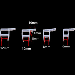Không khung mềm vòi hoa sen cửa quét con dấu nhỏ giọt đường sắt kính vòi hoa sen Silicone cửa con dấu dải thời tiết Silicone con dấu phù hợp cho thủy tinh - Product Image 2