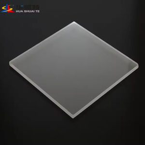 HUASHUAITE Alta calidad 4mm 6 pies * 4 pies 100% Pieza de vidrio acrílico virgen 10mm Hoja acrílica esmerilada mate gris - Product Image 2