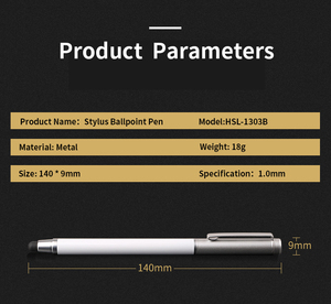 <span class=keywords><strong>ปากกา</strong></span>ลูกลื่นสำหรับโทรศัพท์ปากกาอเนกประสงค์แบบสัมผัส<span class=keywords><strong>ปากกา</strong></span><span class=keywords><strong>เขียน</strong></span>โลหะสีดำ - Product Image 6