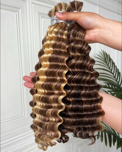 Extensiones de Cabello Humano Virgen a Granel Sin Trama Para Trenzar, Doble Trama, Negro Natural, Venta al Por Mayor - Product Image 3