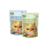 Aliments humides OEM ODM de haute qualité 60g pour chats et chiens courte durée de conservation viande saine de poulet, saumon, lapin dans un sac emballé