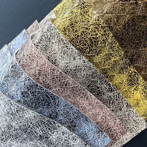 Cuir Qifeng, simili cuir PU 0,9 mm x 137 cm, texture tissée estampée à chaud pour chaussures, sacs, meubles - Product Image 2